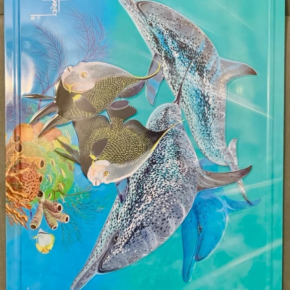 Guy Harvey Oceanic Wildlife Art with Blue and Aquagreen